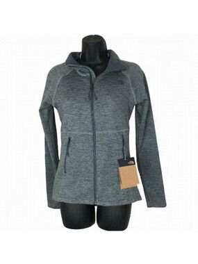 NWT The North Face Women’s Full Zip Jacket Grey Slim Fit Size XS